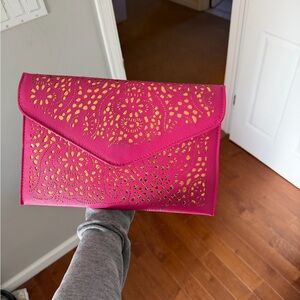 Pink and Gold envelope  Clutch brand new